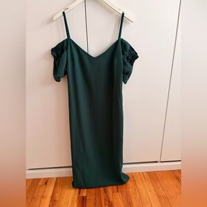 Club Monaco Dark Green Midi Dress